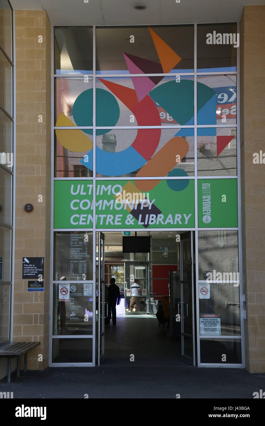 Ultimo Public Library Ultimo Community Centre & Library Stock Photo - Alamy