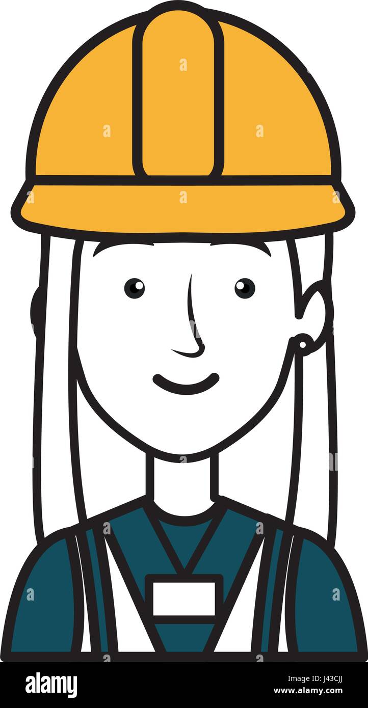 construction worker woman avatar character Stock Vector Image & Art - Alamy