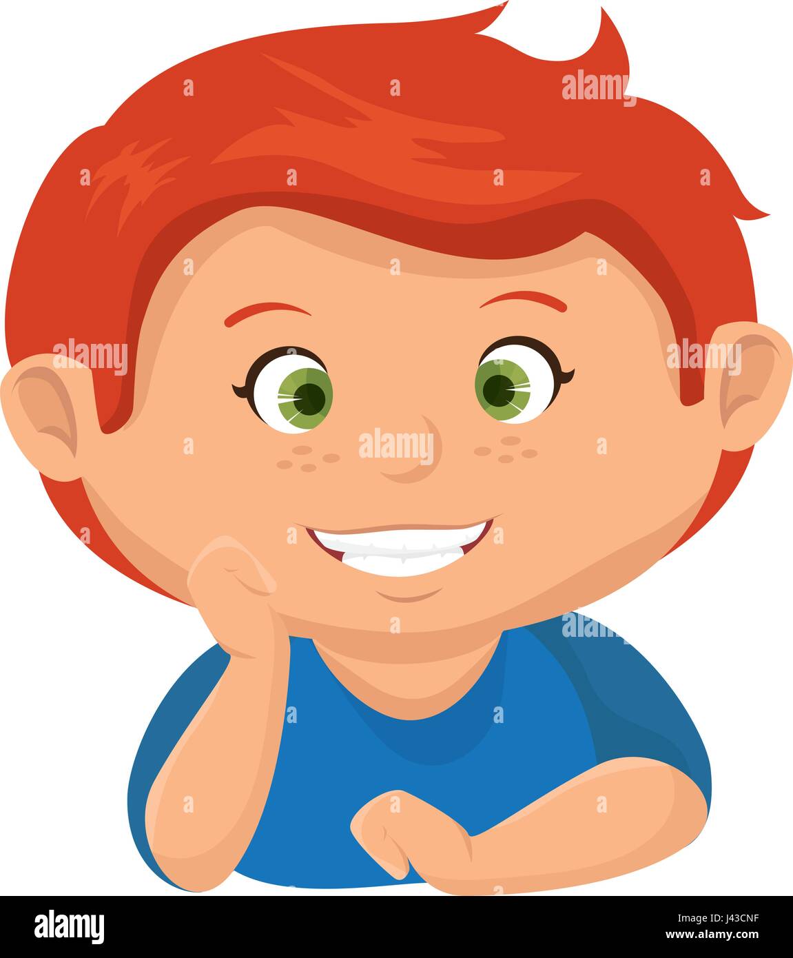 happy little boy character Stock Vector Image & Art - Alamy