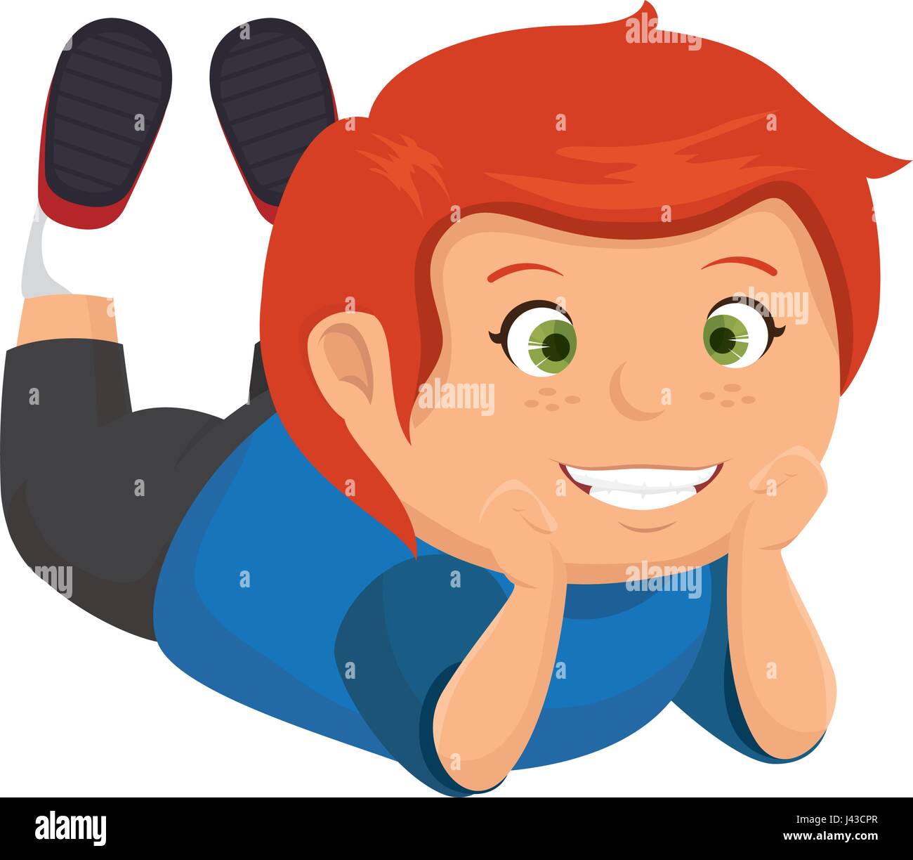 happy little boy character Stock Vector Image & Art - Alamy