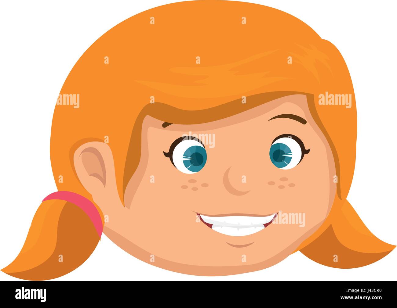 cute little girl character Stock Vector Image & Art Alamy