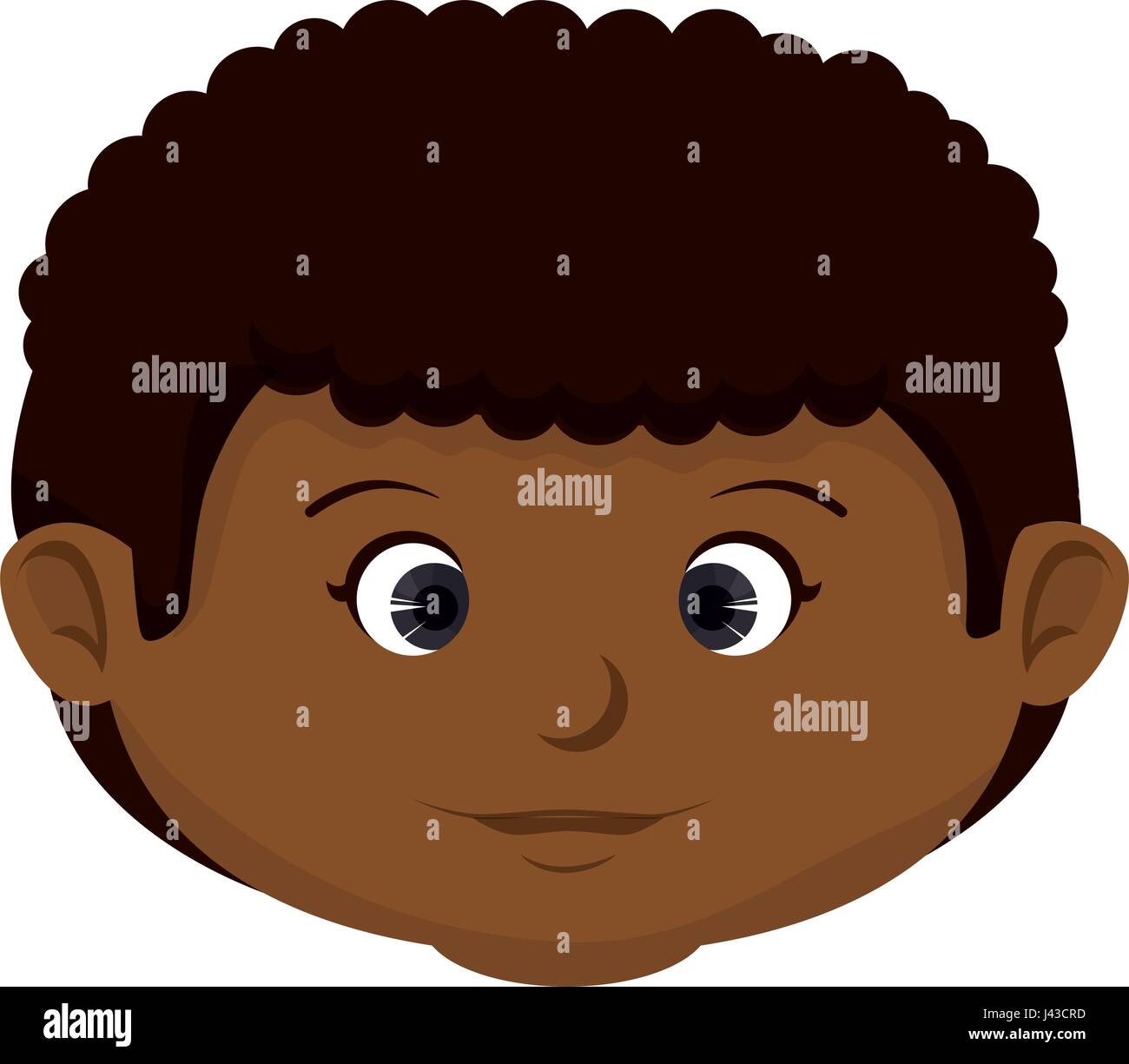 happy little black boy character Stock Vector Image & Art Alamy