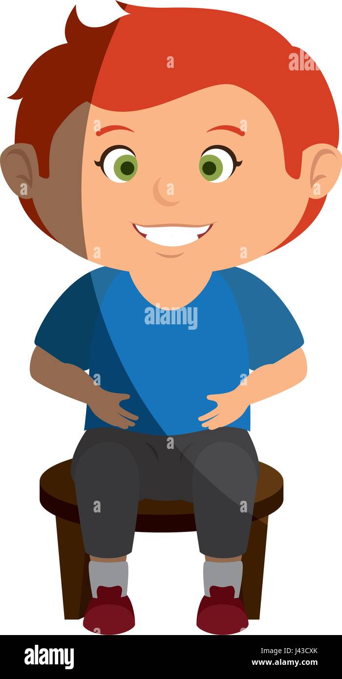 happy little boy character Stock Vector Image & Art - Alamy