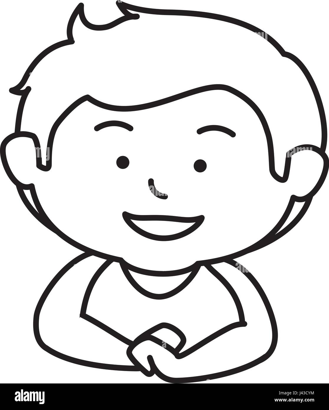 happy little boy character Stock Vector Image & Art - Alamy