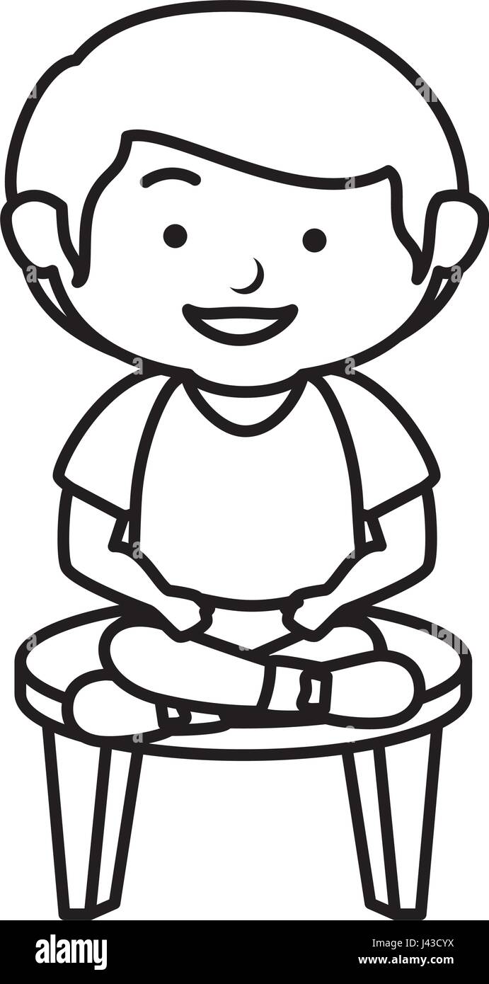 happy little boy character Stock Vector Image &amp; Art - Alamy
