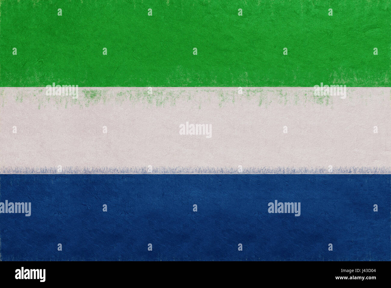 Illustration of the national flag of Sierra Leone with a grunge look ...
