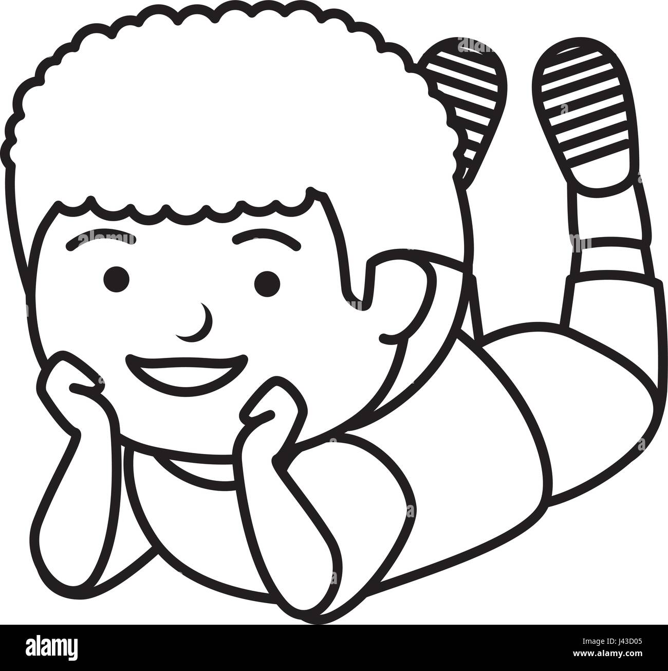 happy little boy character Stock Vector Image & Art - Alamy
