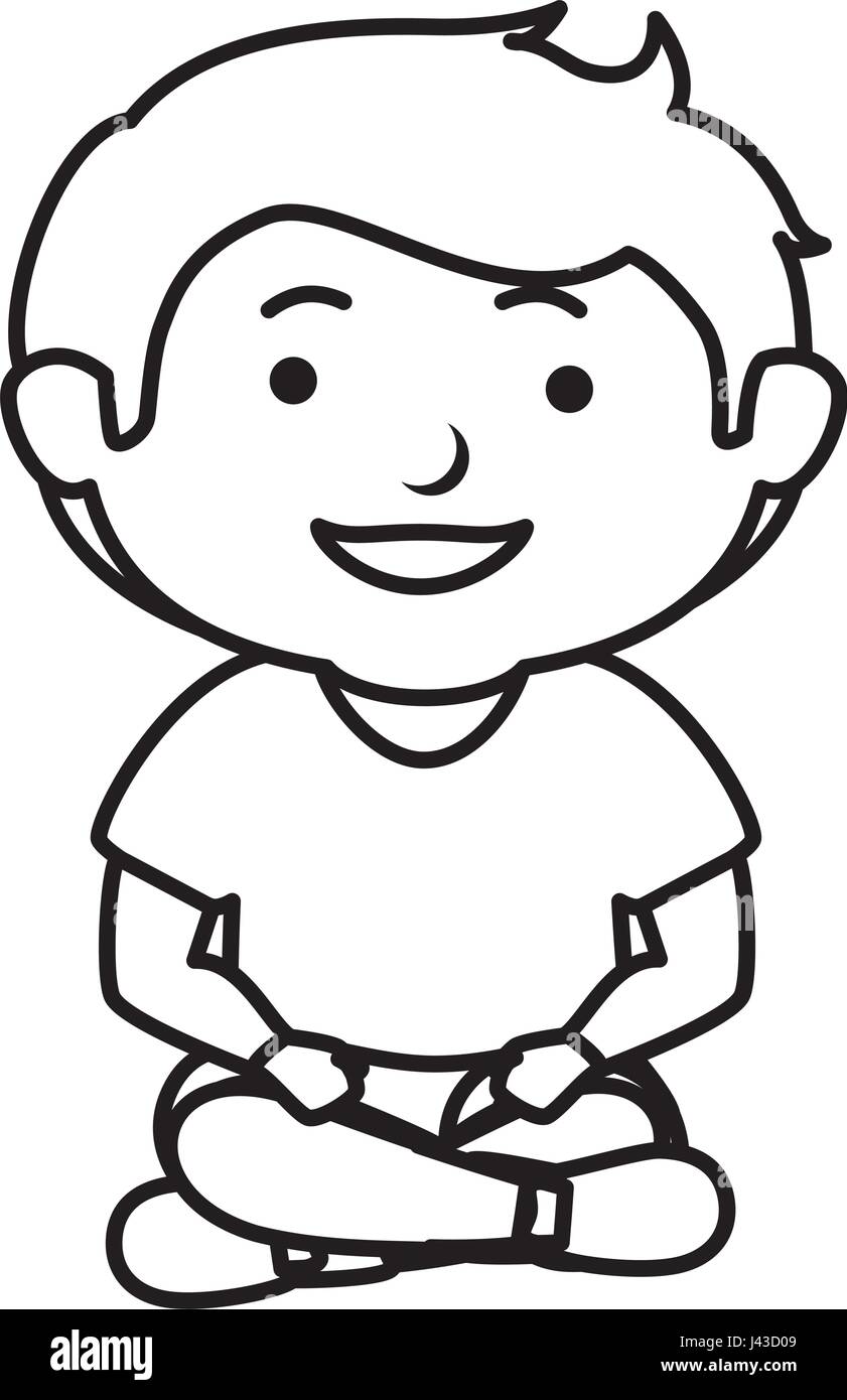 happy little boy character Stock Vector Image & Art - Alamy