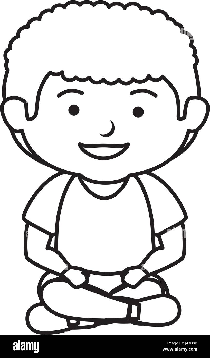 happy little boy character Stock Vector Image & Art - Alamy