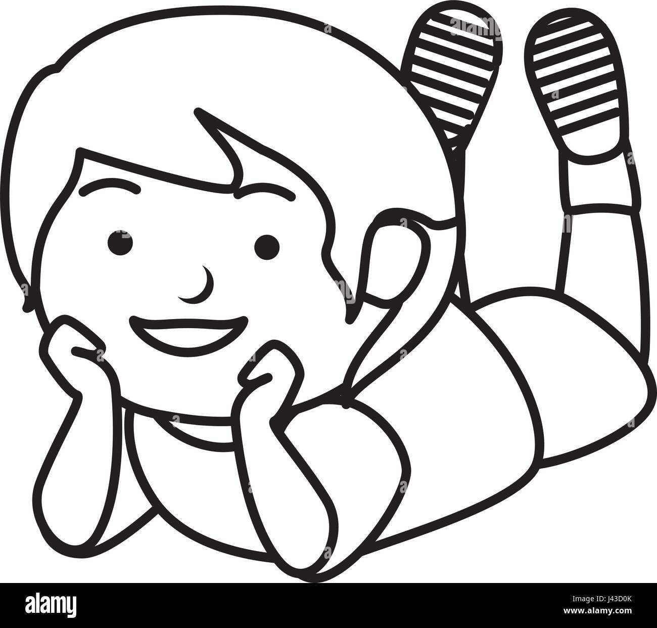 happy little boy character Stock Vector Image &amp; Art - Alamy