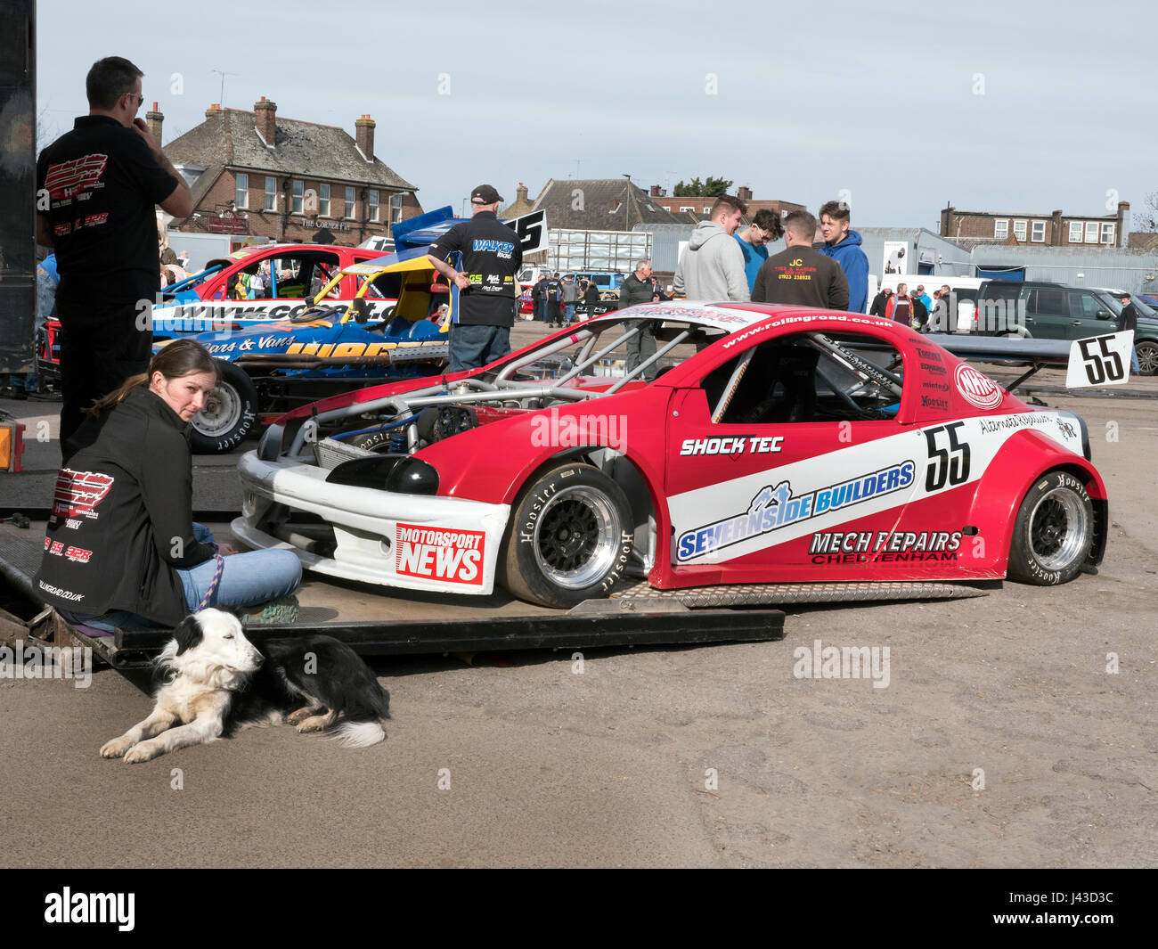 Farewell Stock car meeting at Wimbeldon Plough Lane stadium 26/3/2017 Stock Photo
