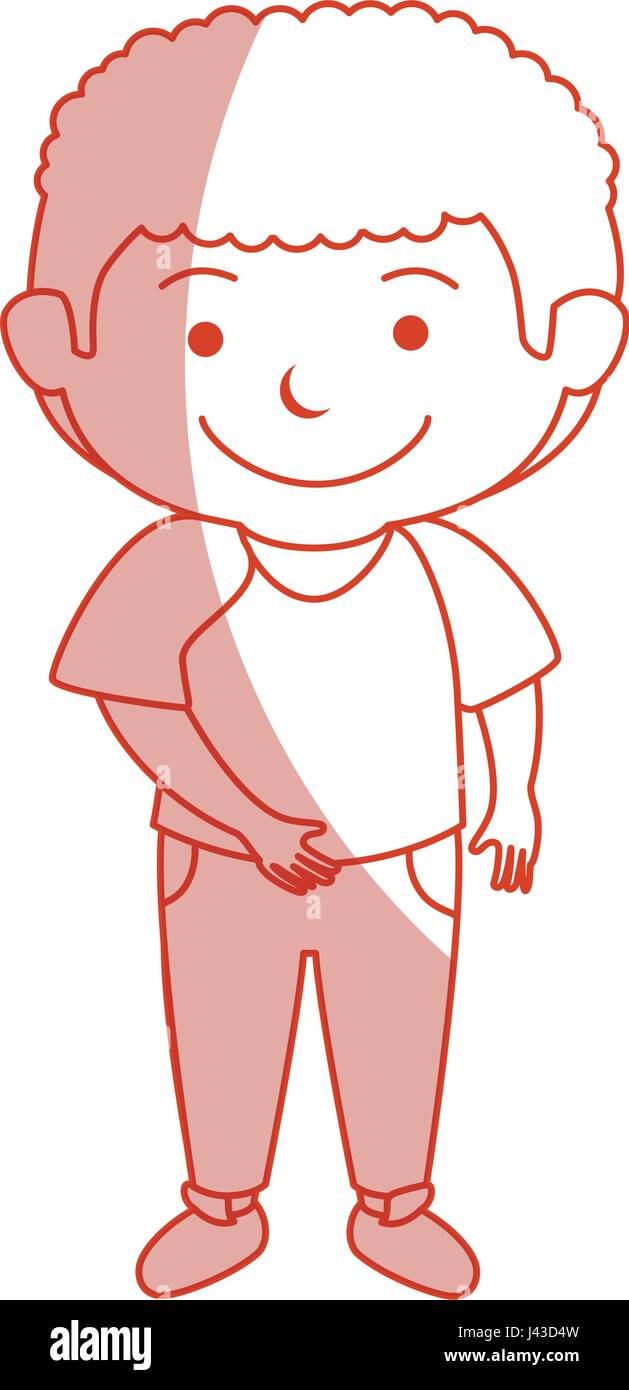 happy little boy character Stock Vector Image & Art - Alamy