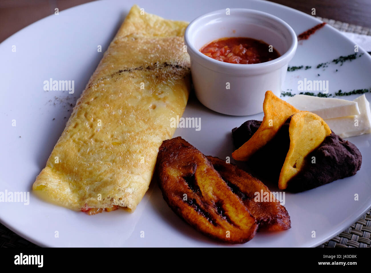A traditional Guatemalan breakfast Guatemala Stock Photo Alamy