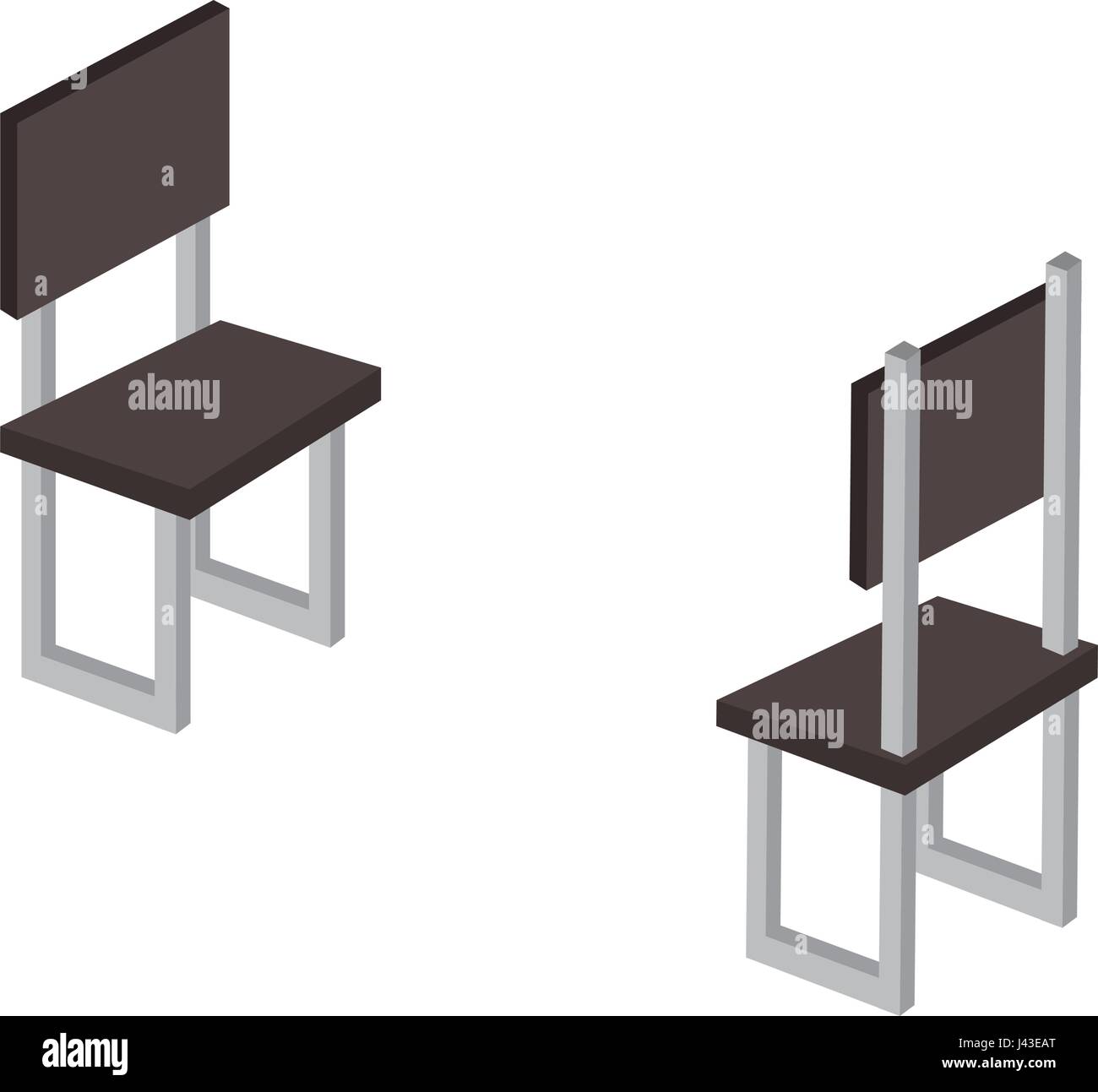 chairs forniture isometric icon Stock Vector Image & Art - Alamy