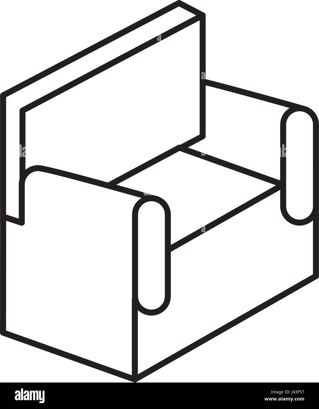 sofa isometric isolated icon Stock Vector Image & Art - Alamy