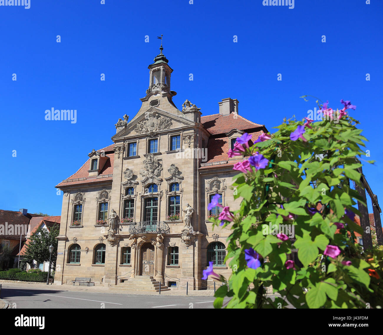 townhall, town of Ellingen, Middle Franconia, Mittelfranken, Bavaria ...