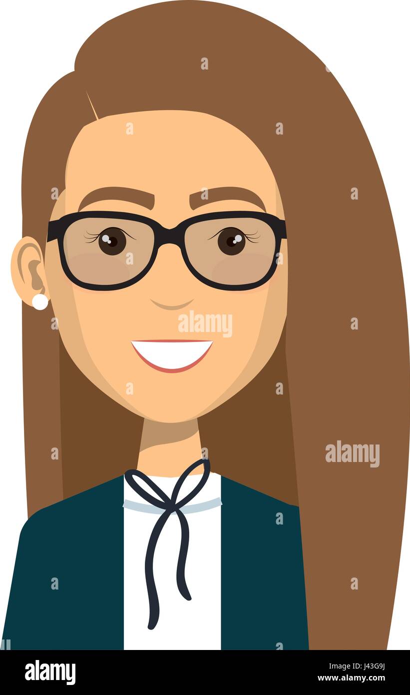 pics Female Avatar With Glasses https www alamy com stock photo businesswoman with glasses avatar character icon 140220238 html