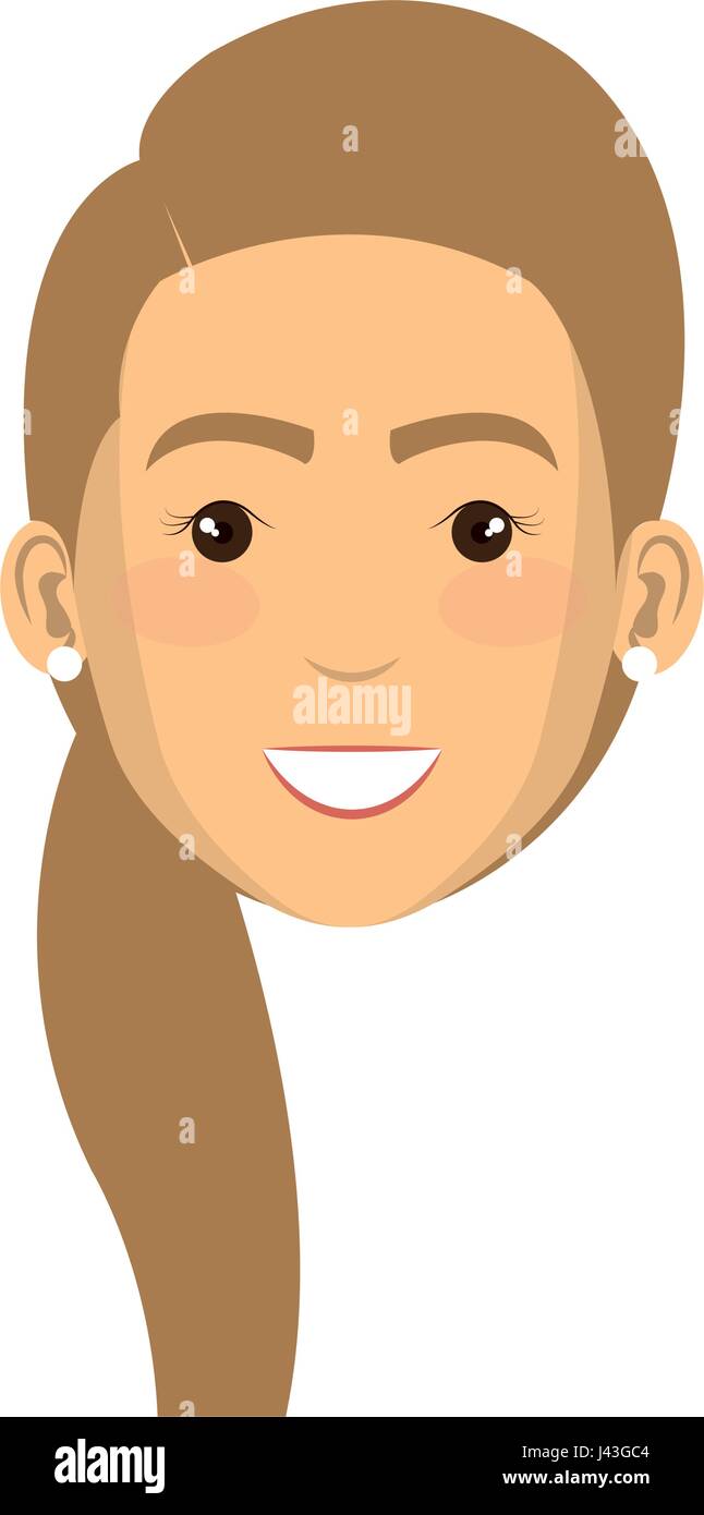 beautiful and young woman student Stock Vector Image & Art - Alamy