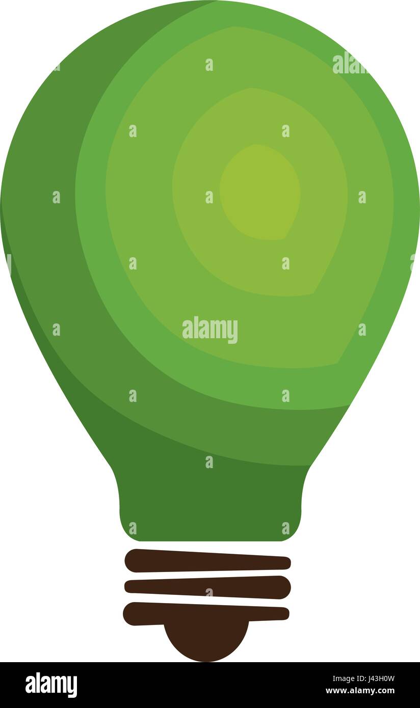 bulb light ecology icon Stock Vector Image & Art - Alamy
