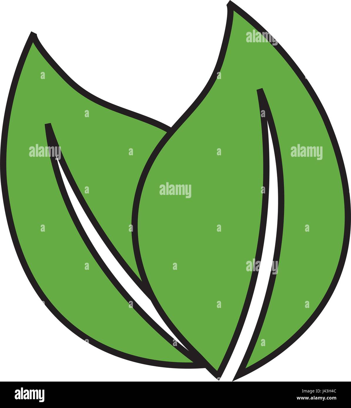 leafs plant ecology icon Stock Vector Image & Art - Alamy