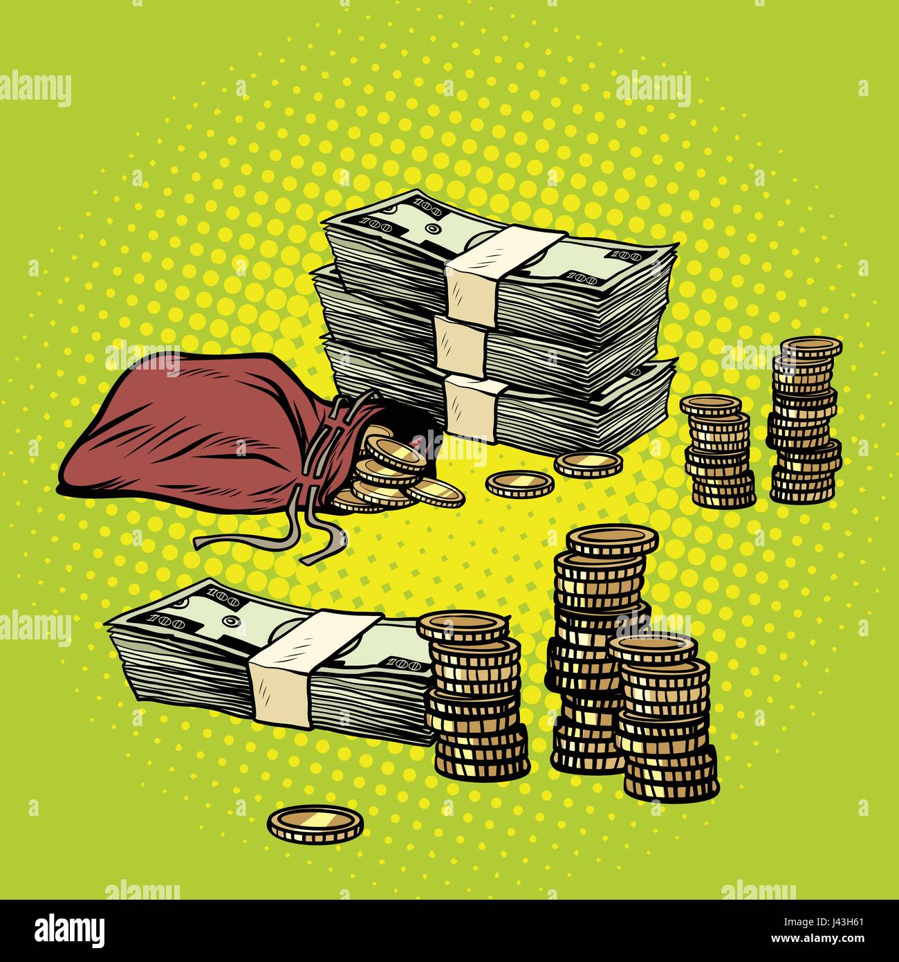 Money stack diagram Stock Vector Images - Alamy