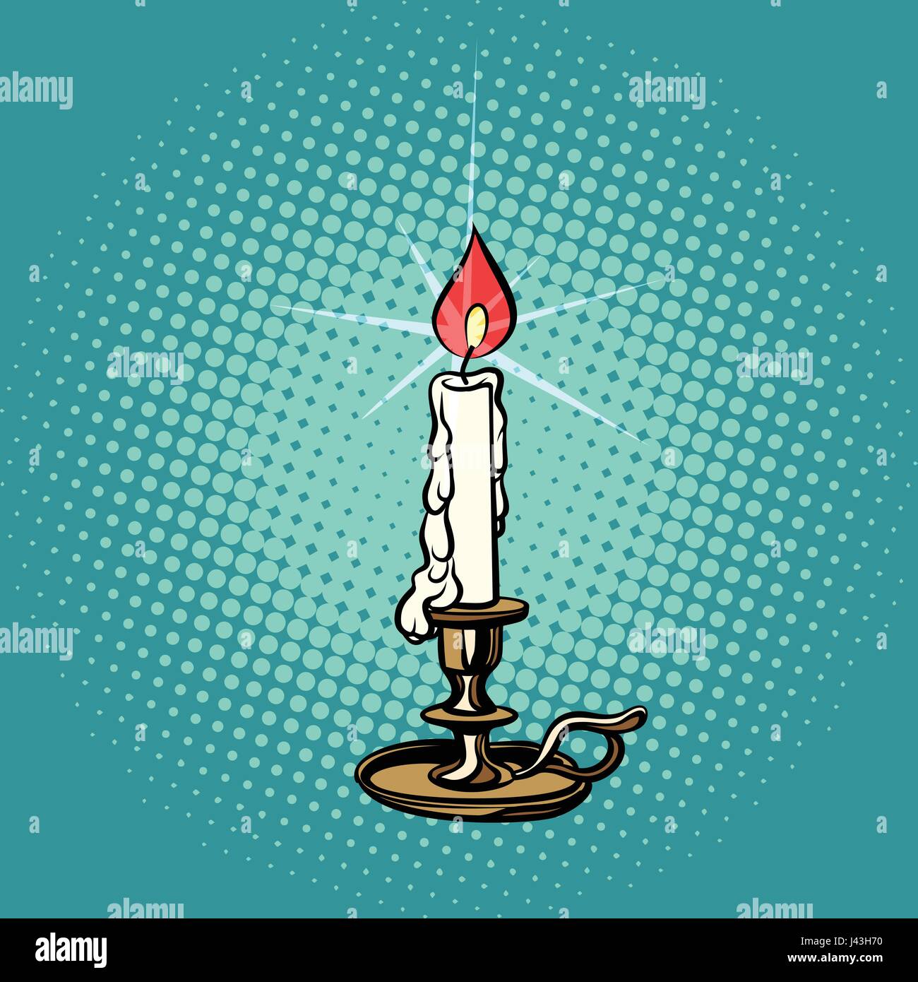 Candle wax hot Stock Vector Images - Alamy