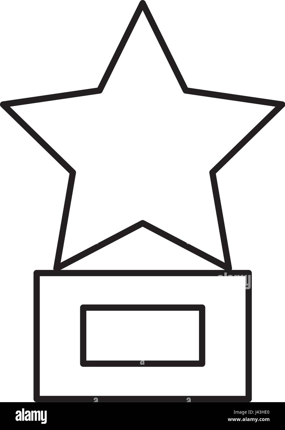 trophy star isolated icon Stock Vector Image & Art - Alamy