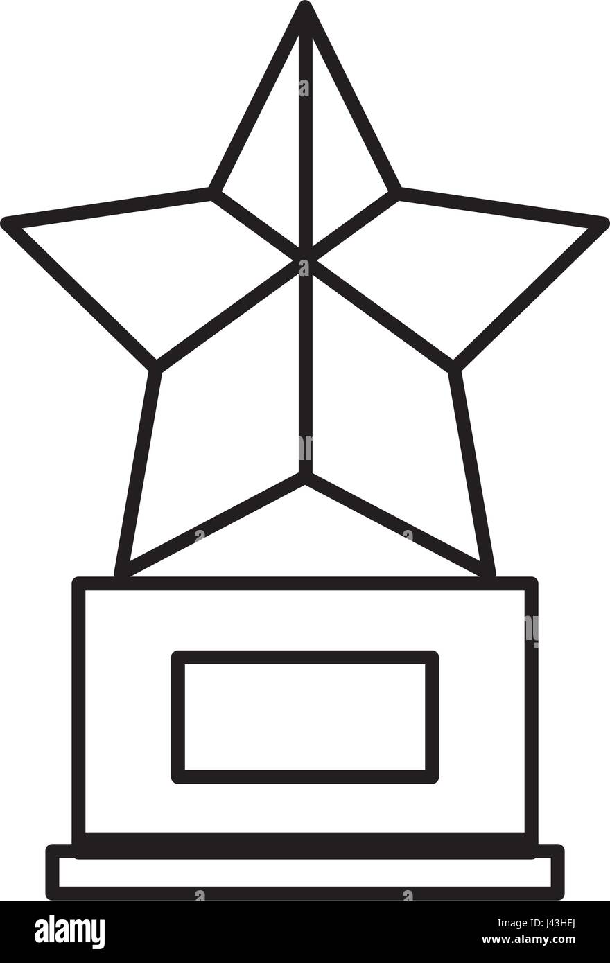 trophy star isolated icon Stock Vector Image & Art - Alamy