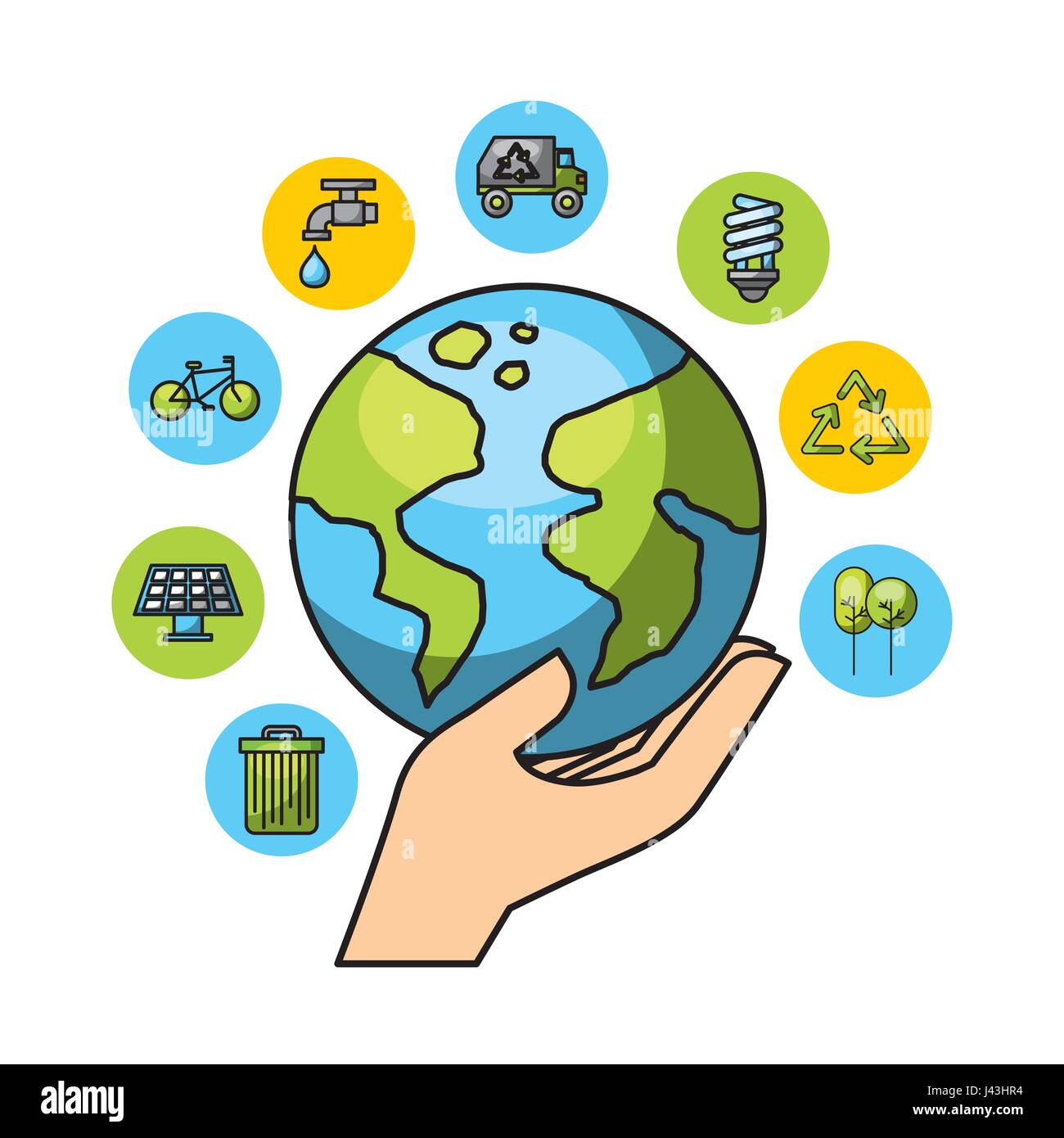 eco friendly related icons image Stock Vector Image & Art - Alamy
