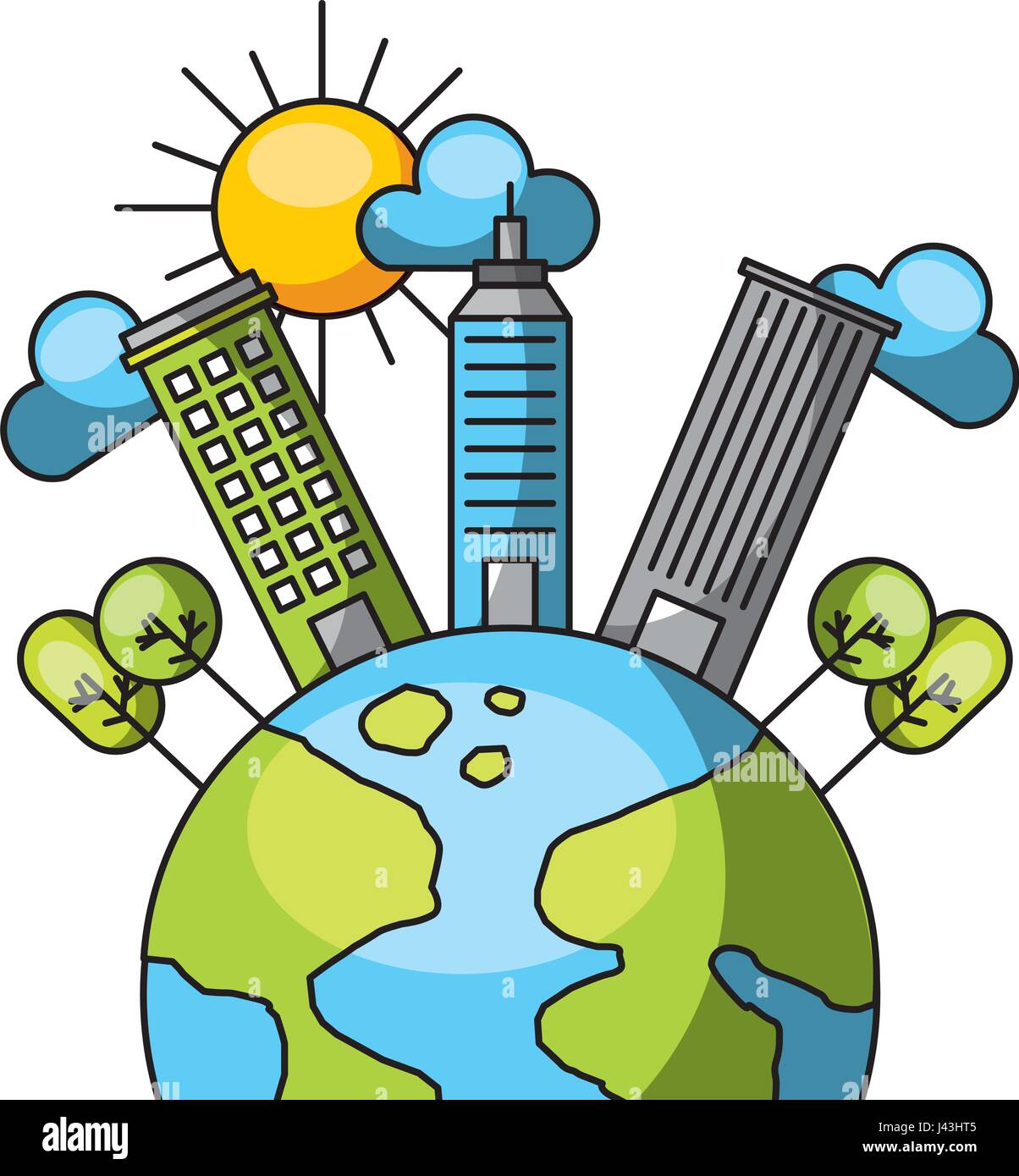 eco friendly related icons image Stock Vector Image & Art - Alamy