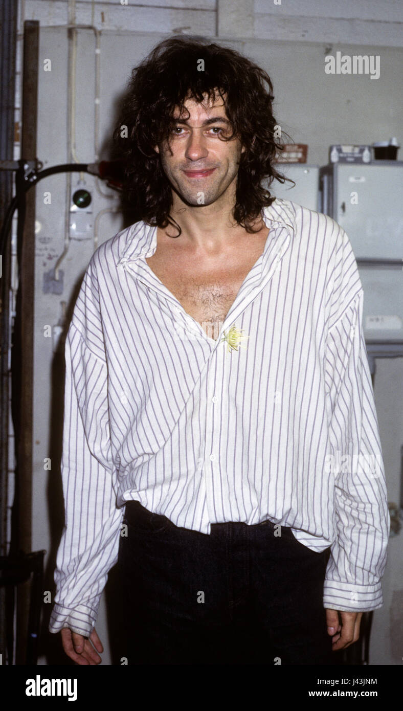 BOB GELDOF Musician Ireland 1987 Stock Photo