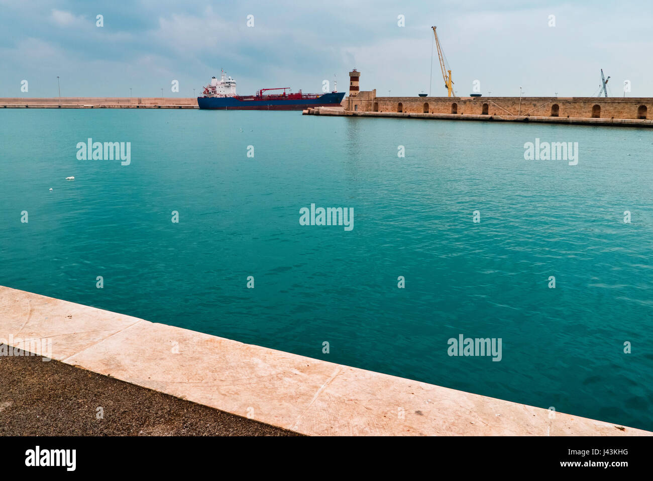 The port of Monopoli . Stock Photo