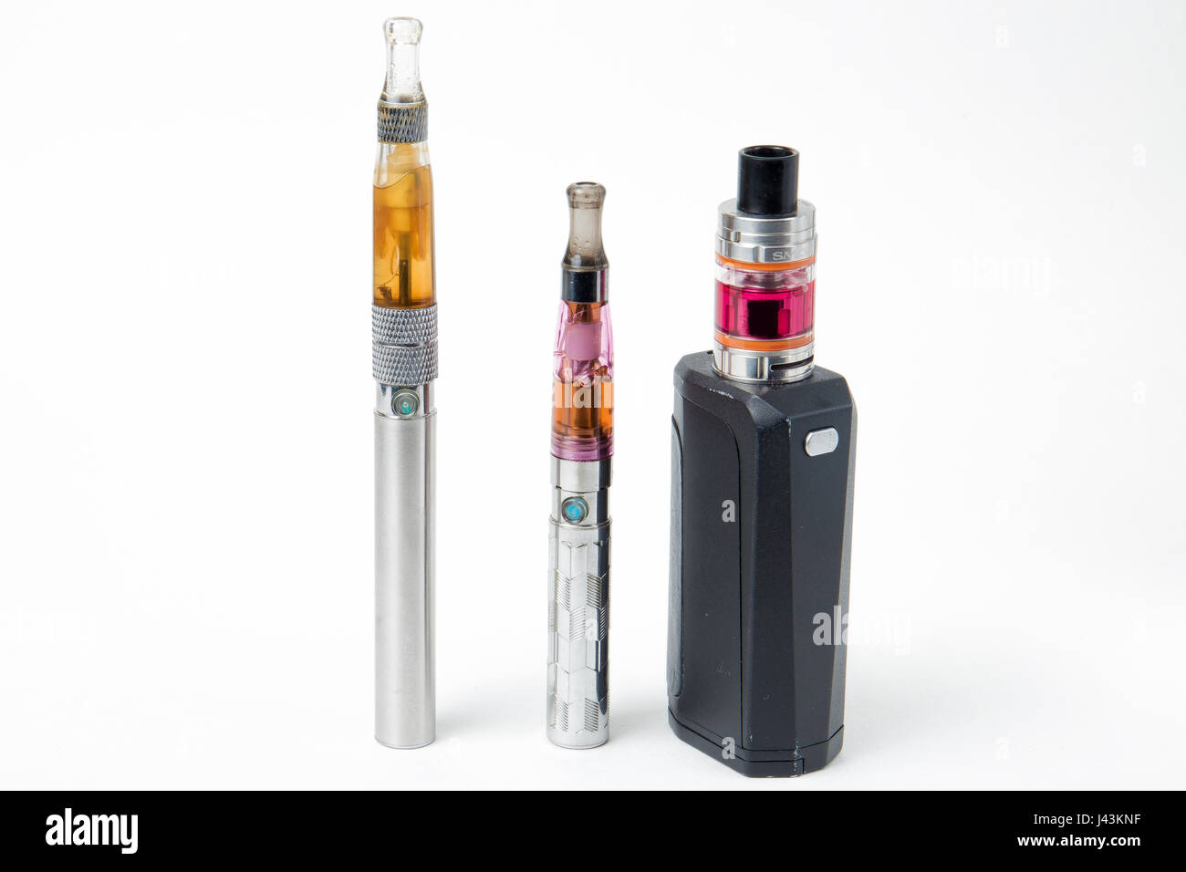 E-cigarettes, old and new one Stock Photo