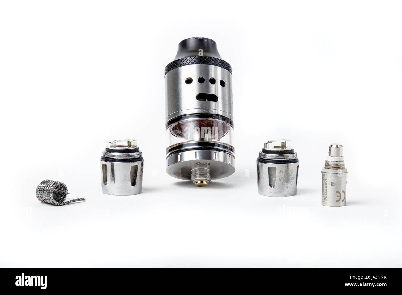 Tanks, coils and atomizers Stock Photo Alamy