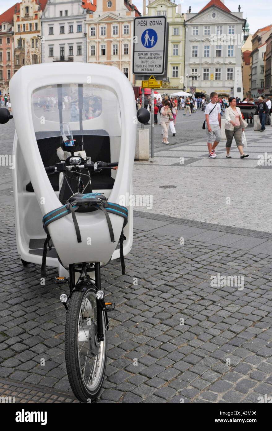 bike taxi in Prague, Czech Republic Stock Photo - Alamy