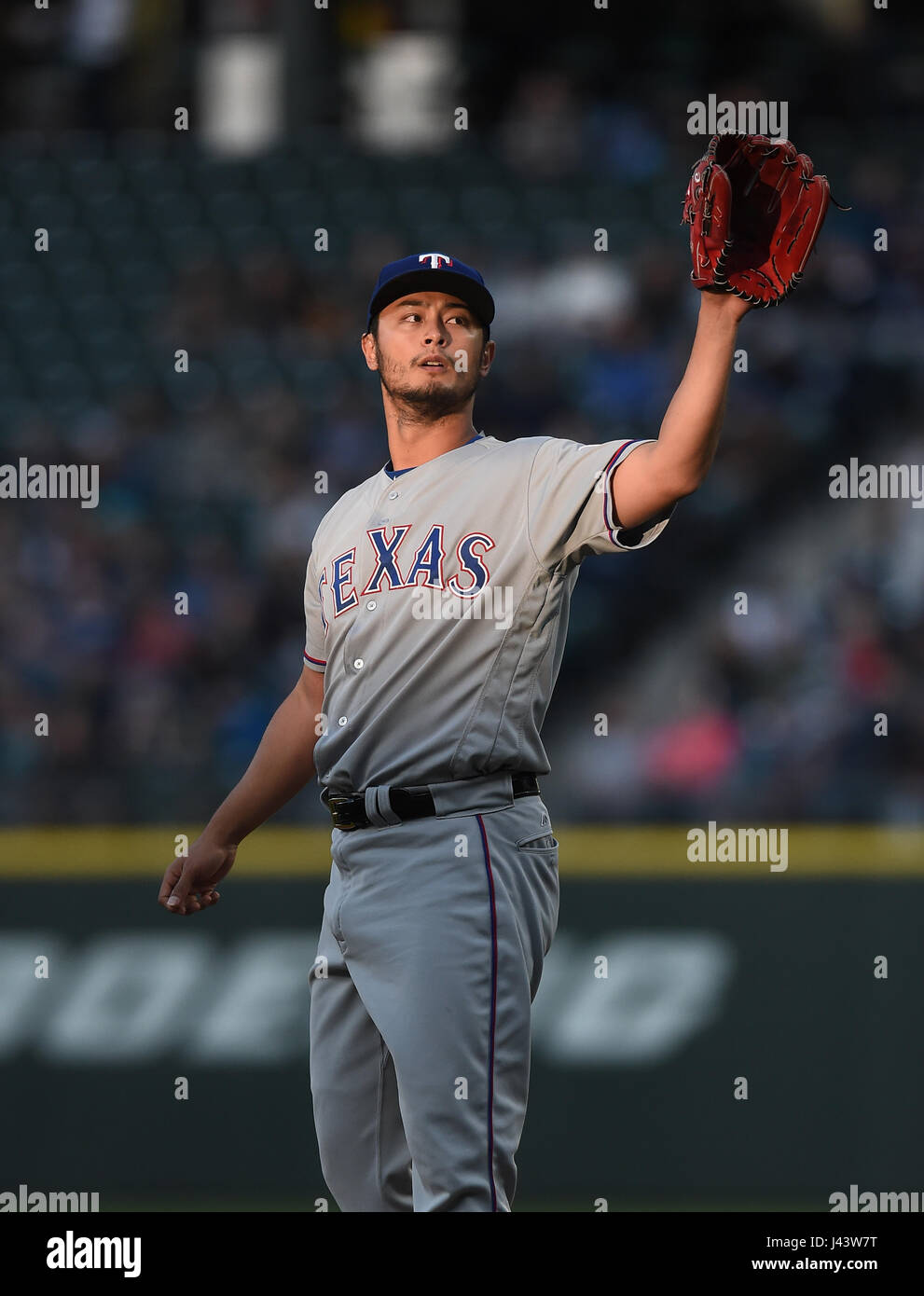 Seattle, Washington, USA. 5th May, 2017. Yu Darvish (Rangers) MLB ...