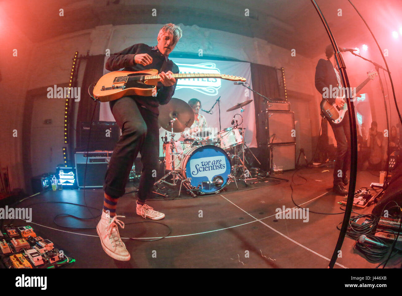 London, UK. 9thMay, 2017. Keith Murray of We Are Scientists performing live on stage at Bush London, UK. 9thMay, 2017. Keith Murray of We Are Scientists performing live on stage at Bush