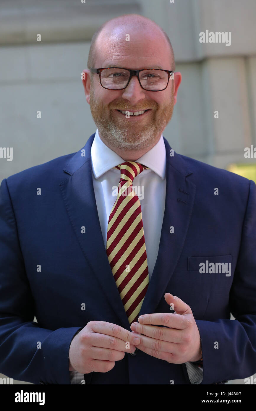 Westminster. London, UK. 10th May, 2017. Paul Nuttall leader of UK Independence Party (UKIP) arrives at Four Millbank for Daily Politics Show. Credit: Dinendra Haria/Alamy Live News Stock Photo