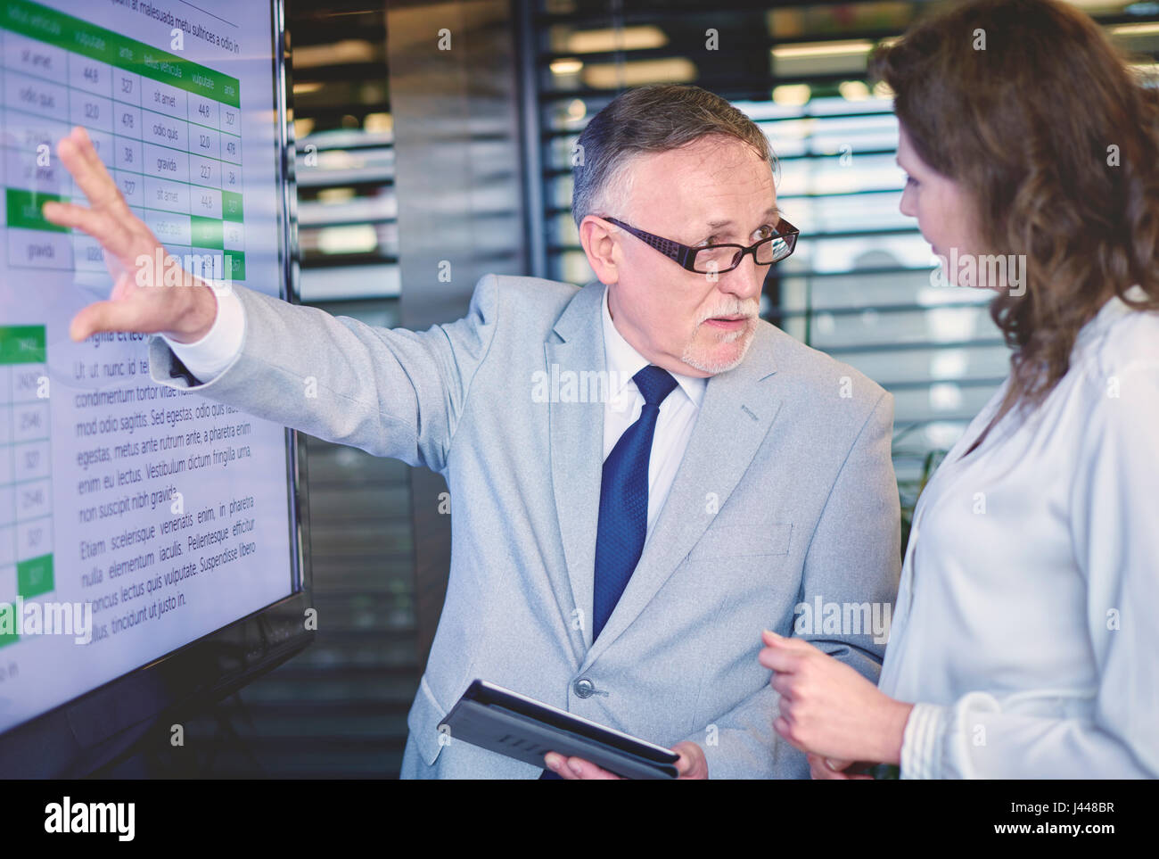 Picture of professional business presentation Stock Photo Alamy