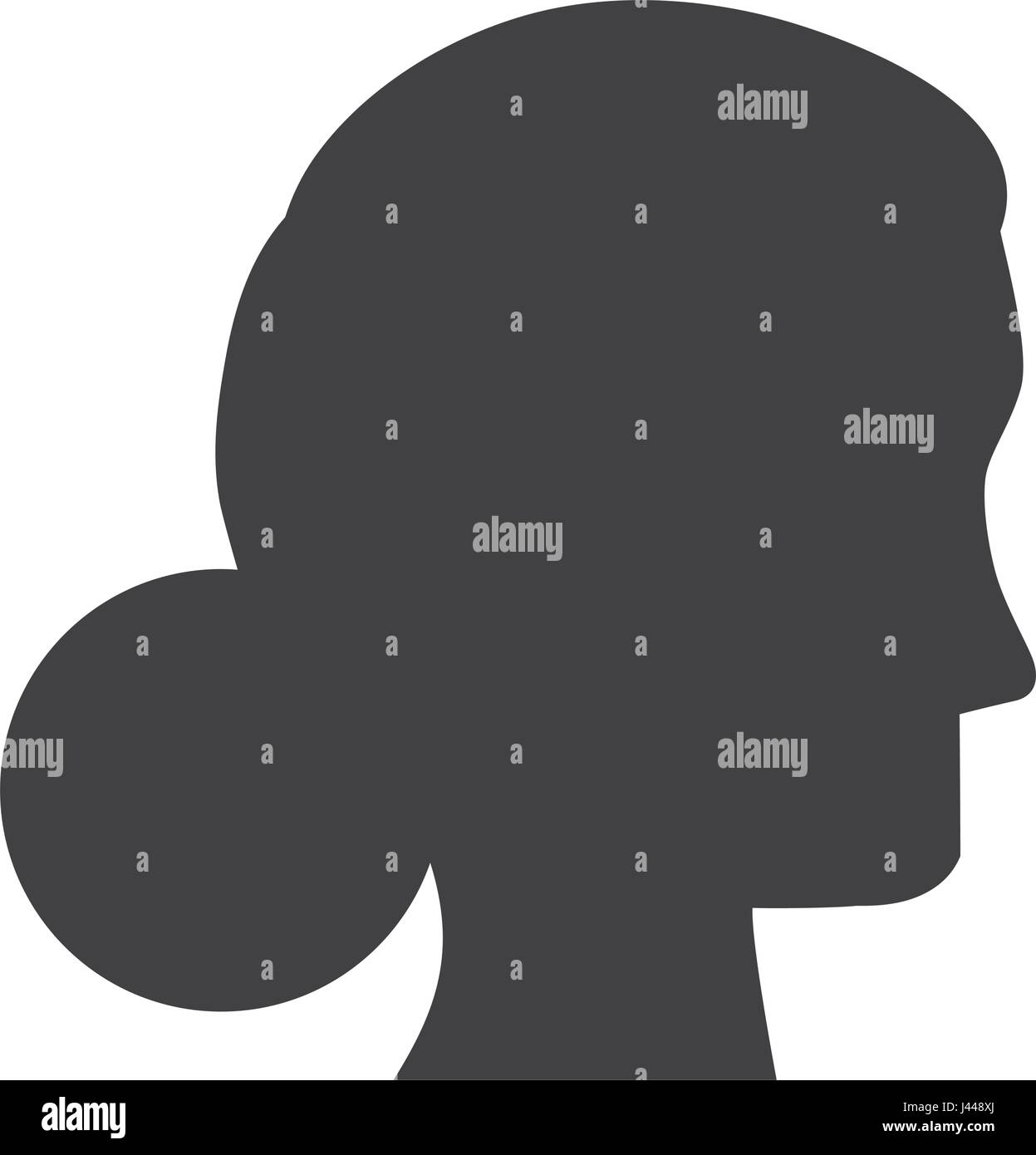 Woman head silhouette Stock Vector Image & Art - Alamy