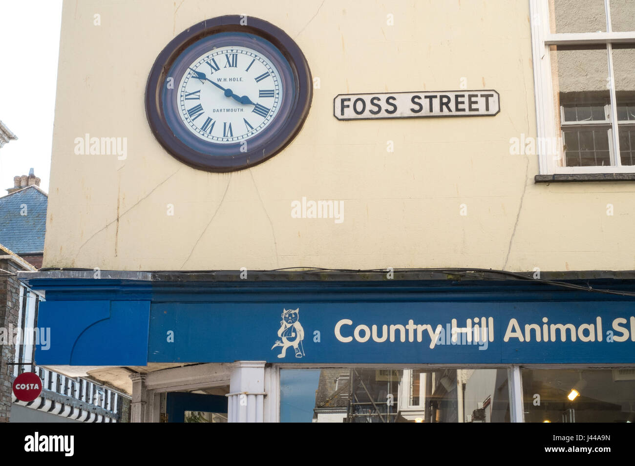 Foss Street , Dartmouth, South Devon, England, United Kingdom Stock