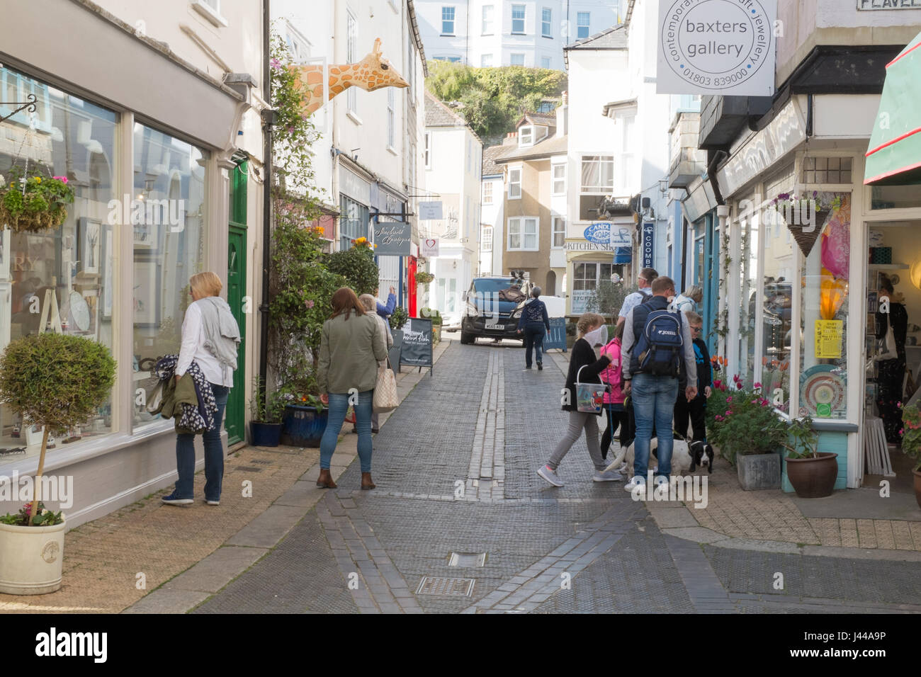 Foss Street , Dartmouth, South Devon, England, United Kingdom Stock