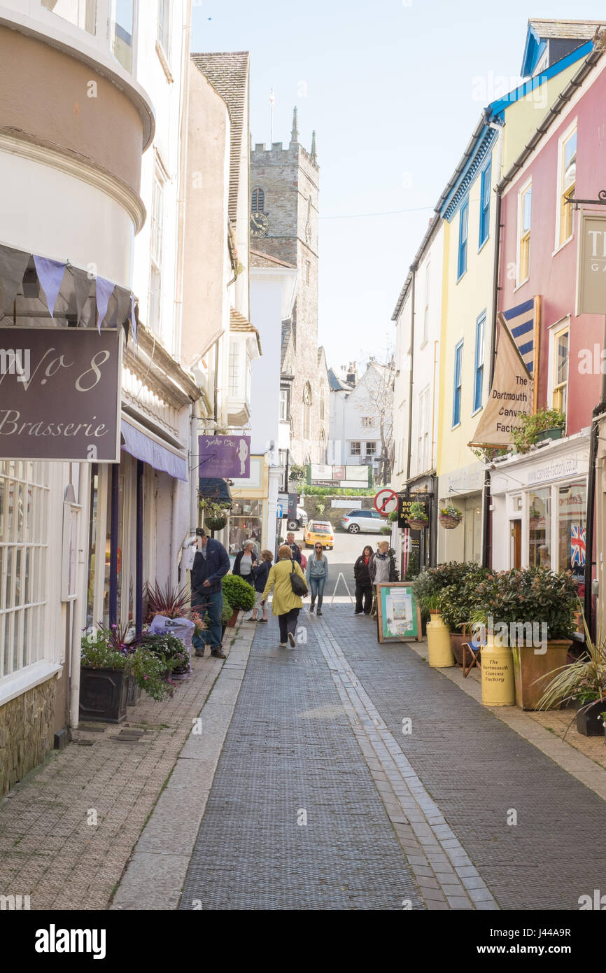Foss Street , Dartmouth, South Devon, England, United Kingdom Stock