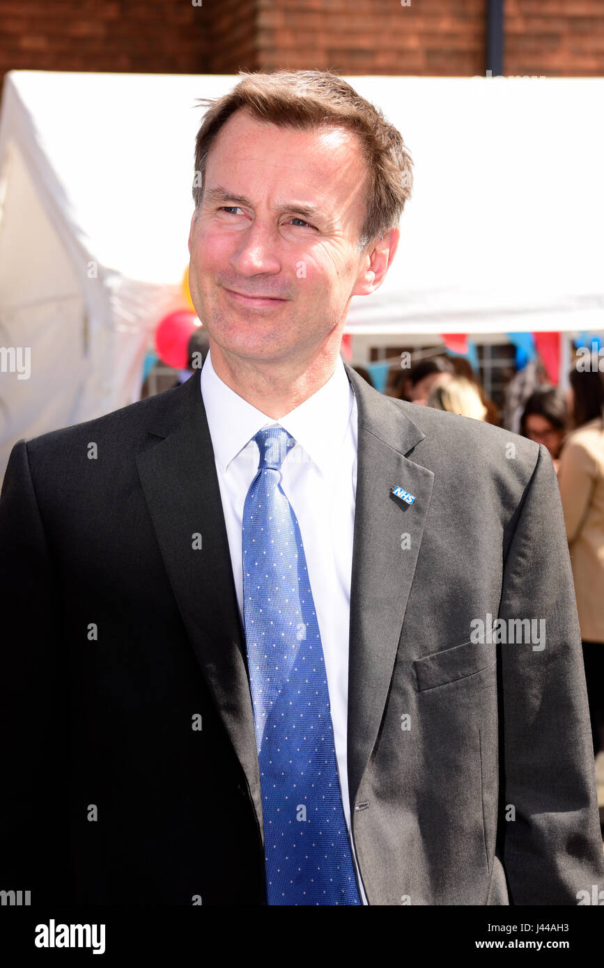 Conservative MP & Secretary of State for Health Jeremy Hunt attending the opening of a new health consultancy, Farnham, Surrey, UK. Stock Photo