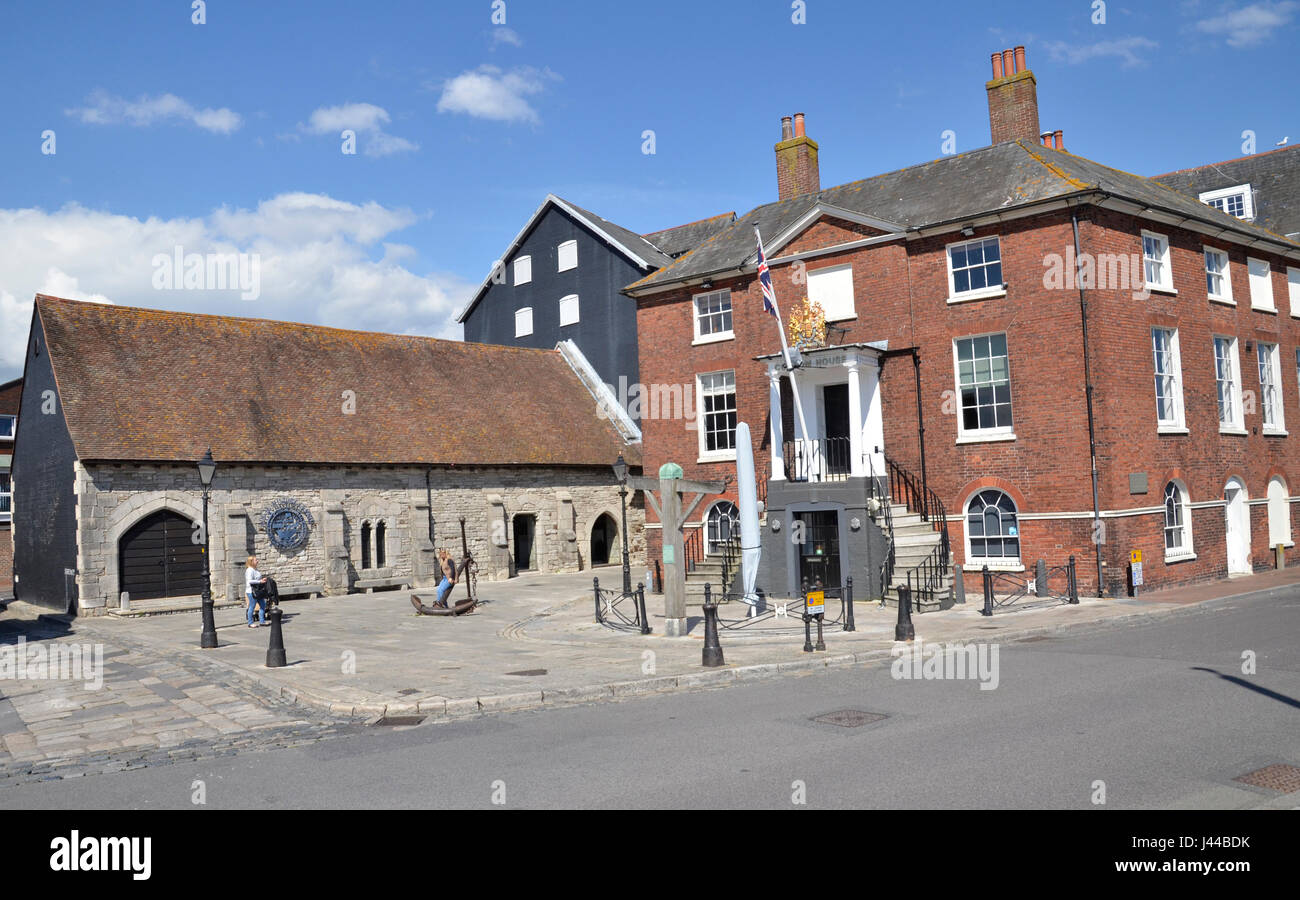 The Custom House on the Quayside in Poole, Dorset Stock Photo