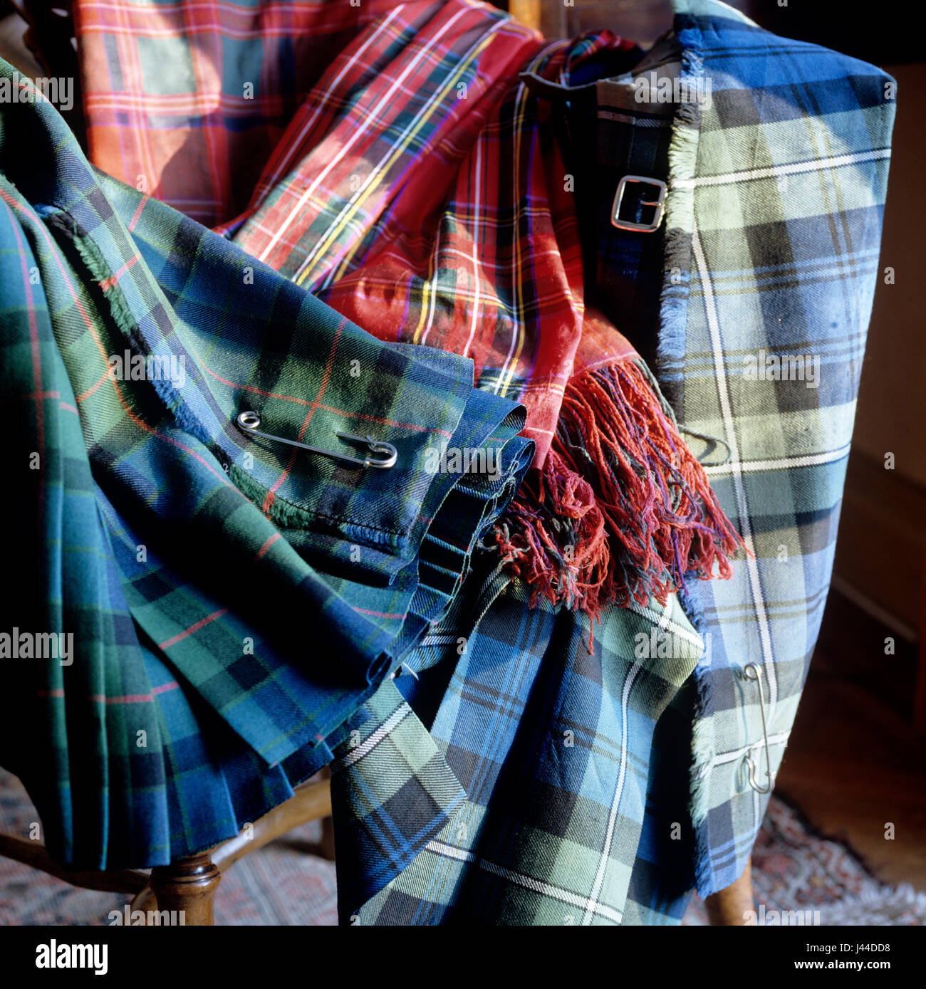 Scottish blue kilt hi-res stock photography and images - Alamy