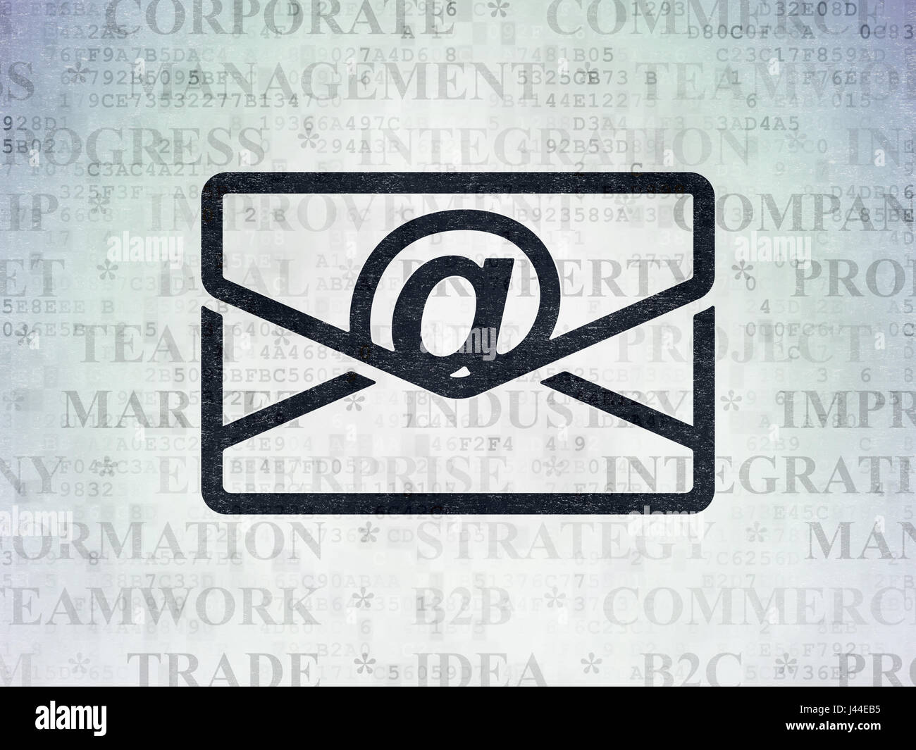 Background Process Email Business concept: Email on Digital Data Paper background Stock Photo ...