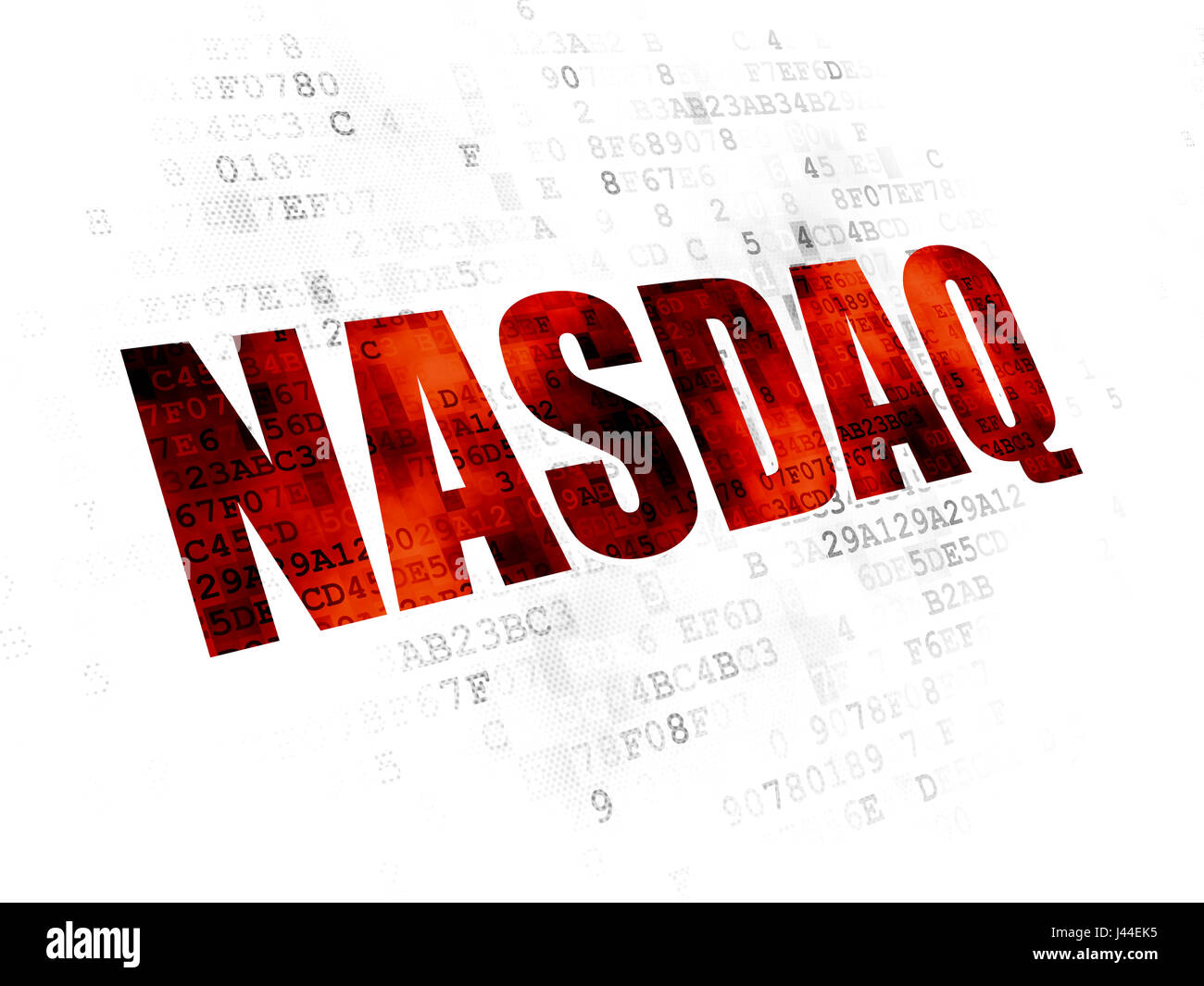 Stock market indexes concept: NASDAQ on Digital background Stock Photo