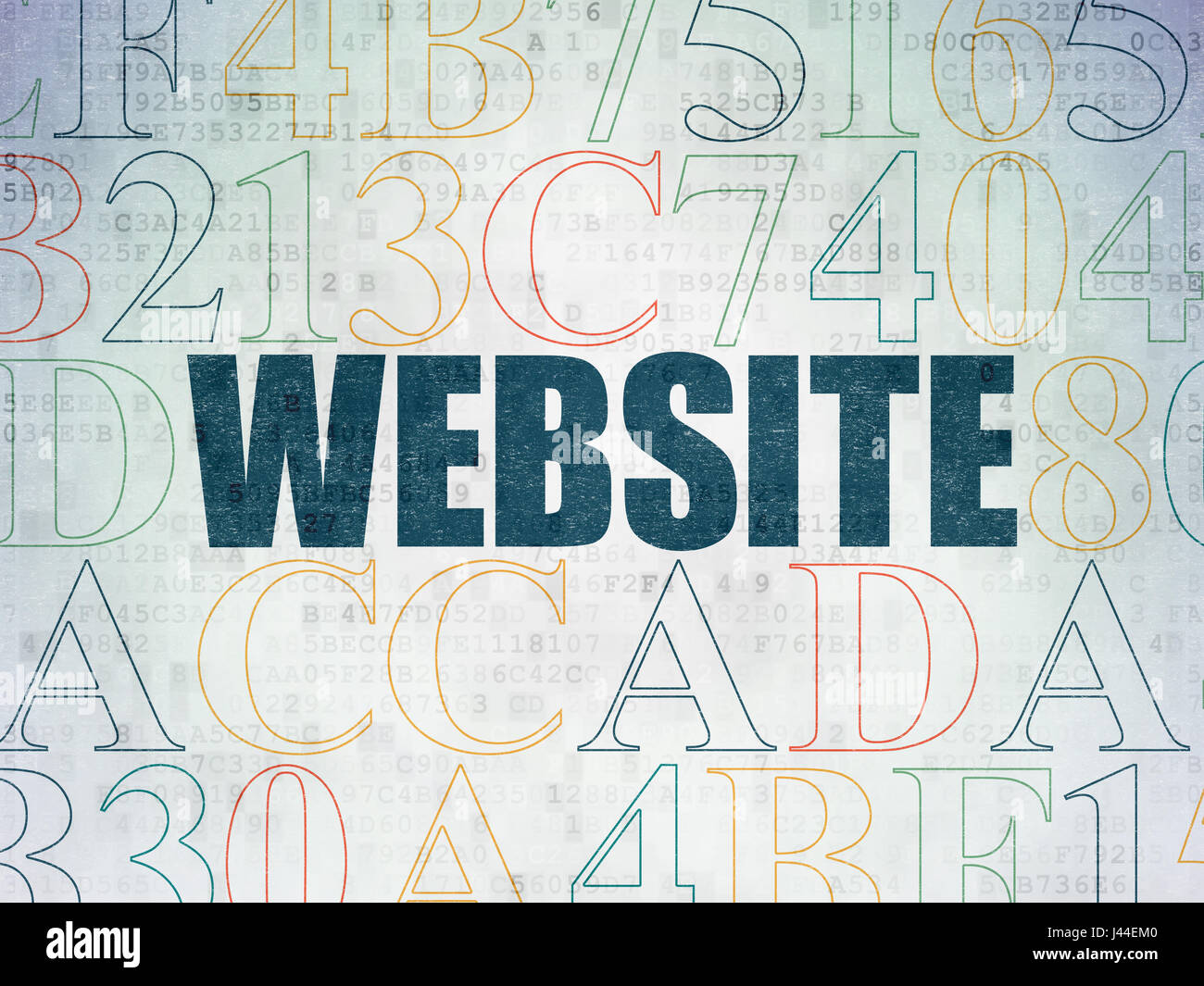 Web development concept: Website on Digital Data Paper background Stock ...