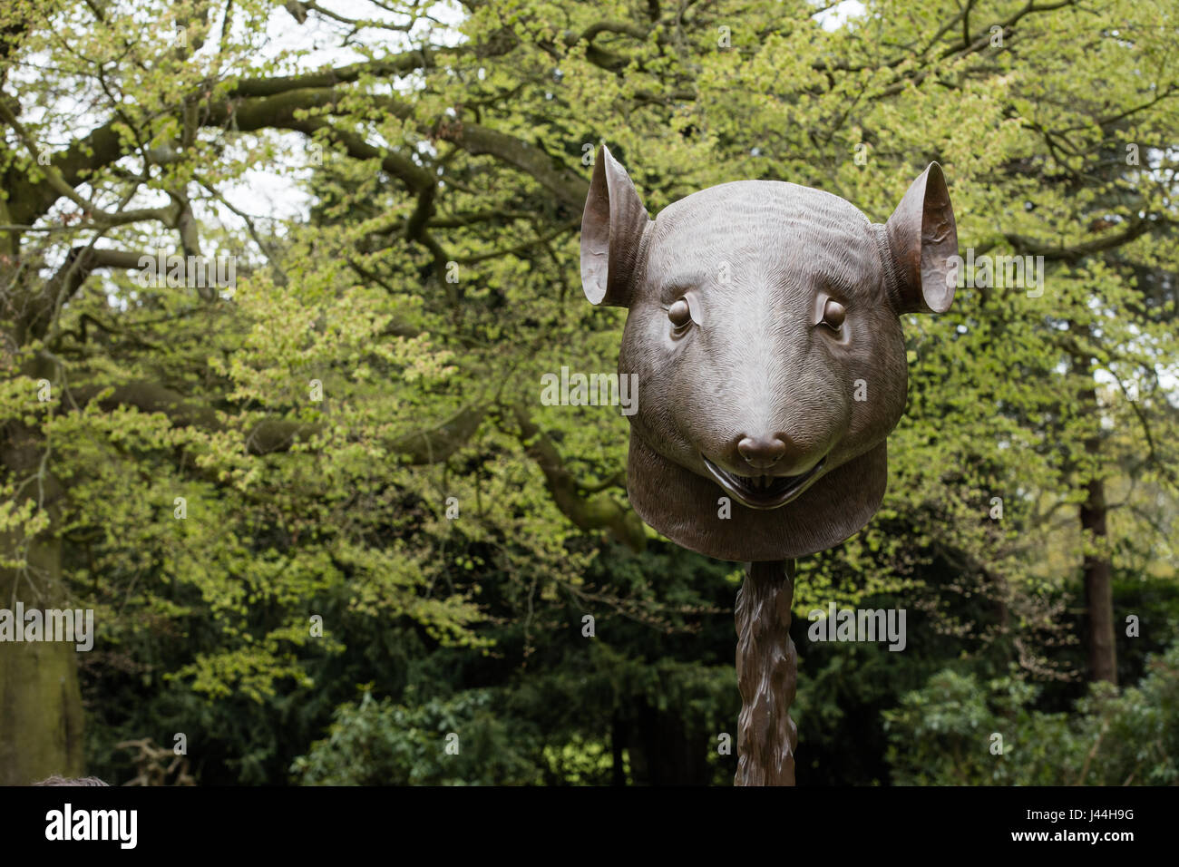 Circle of Animals / Zodiac Heads sculture installation by artist Ai Weiwei at the Yorkshire